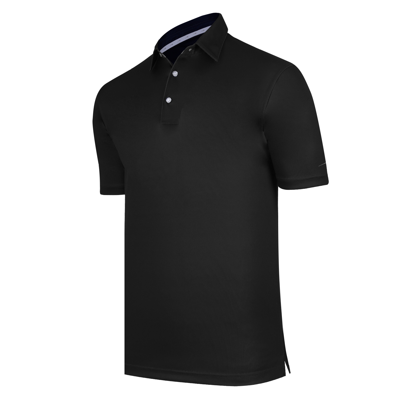 Black Knit Polo